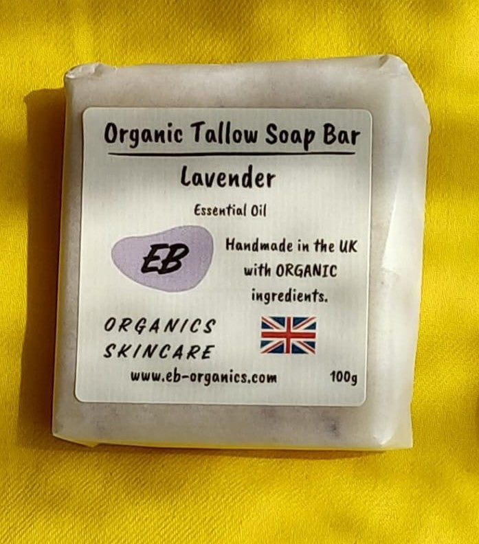 Organic Tallow Soap Bar (Lavender)